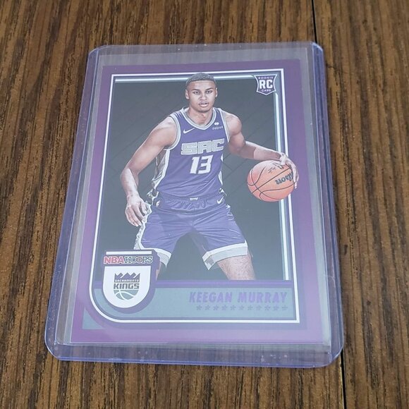 Keegan Murray 2022-23 NBA Hoops Purple Rookie RC #234 Sacramento Kings - Picture 2 of 4